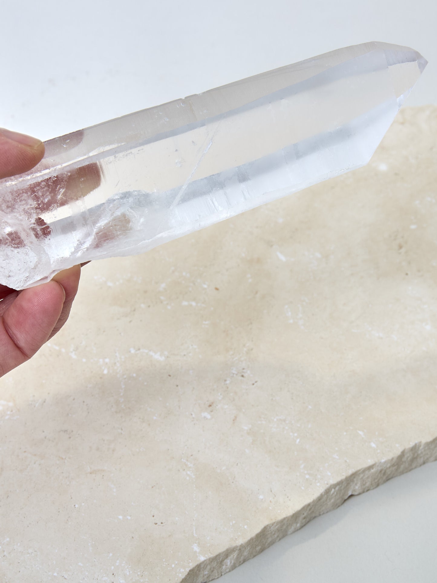 Lemurian Bergkristall Spitze Einzelstück