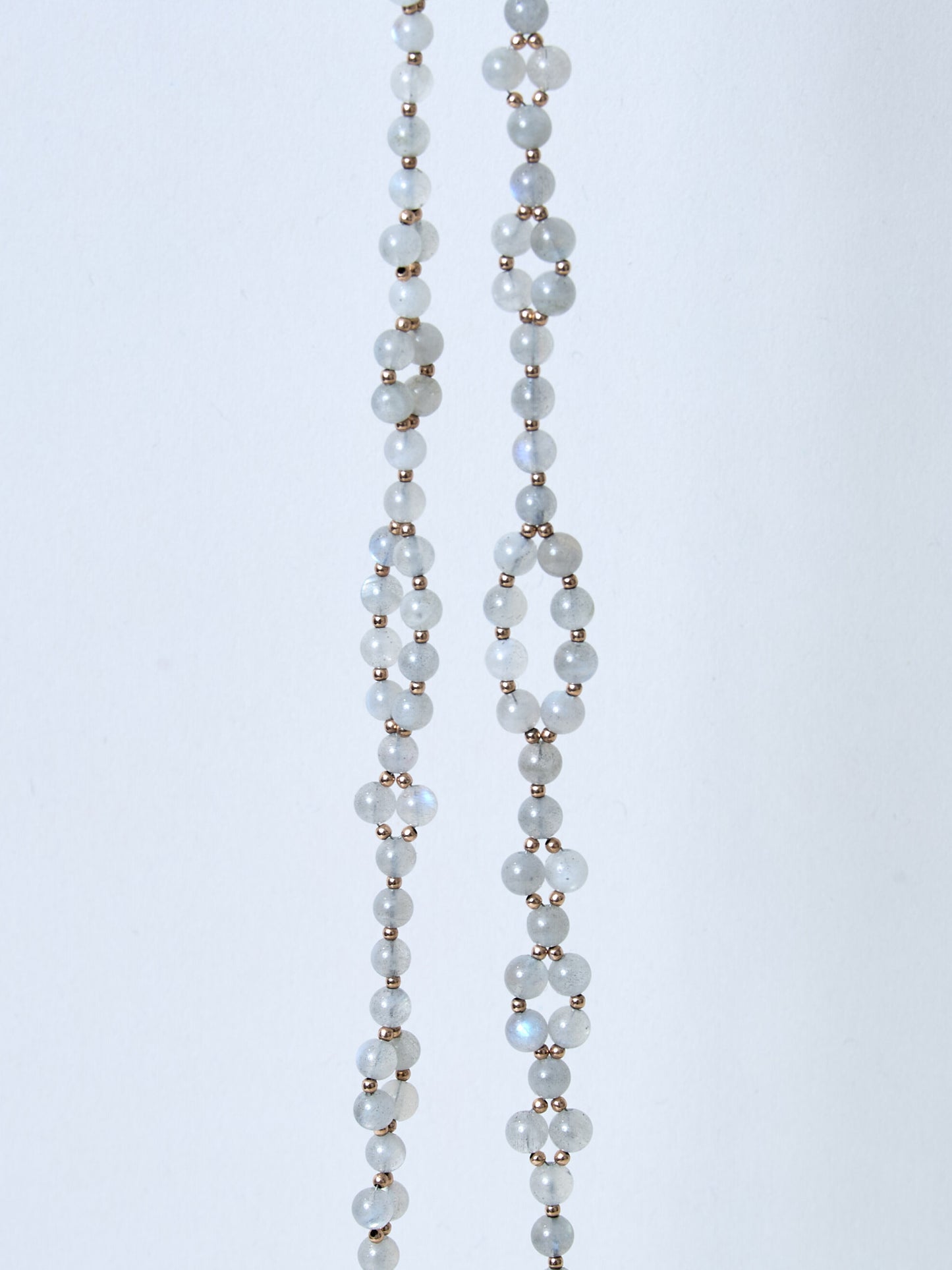 Tantric Necklace Labradorit Rosegold midi