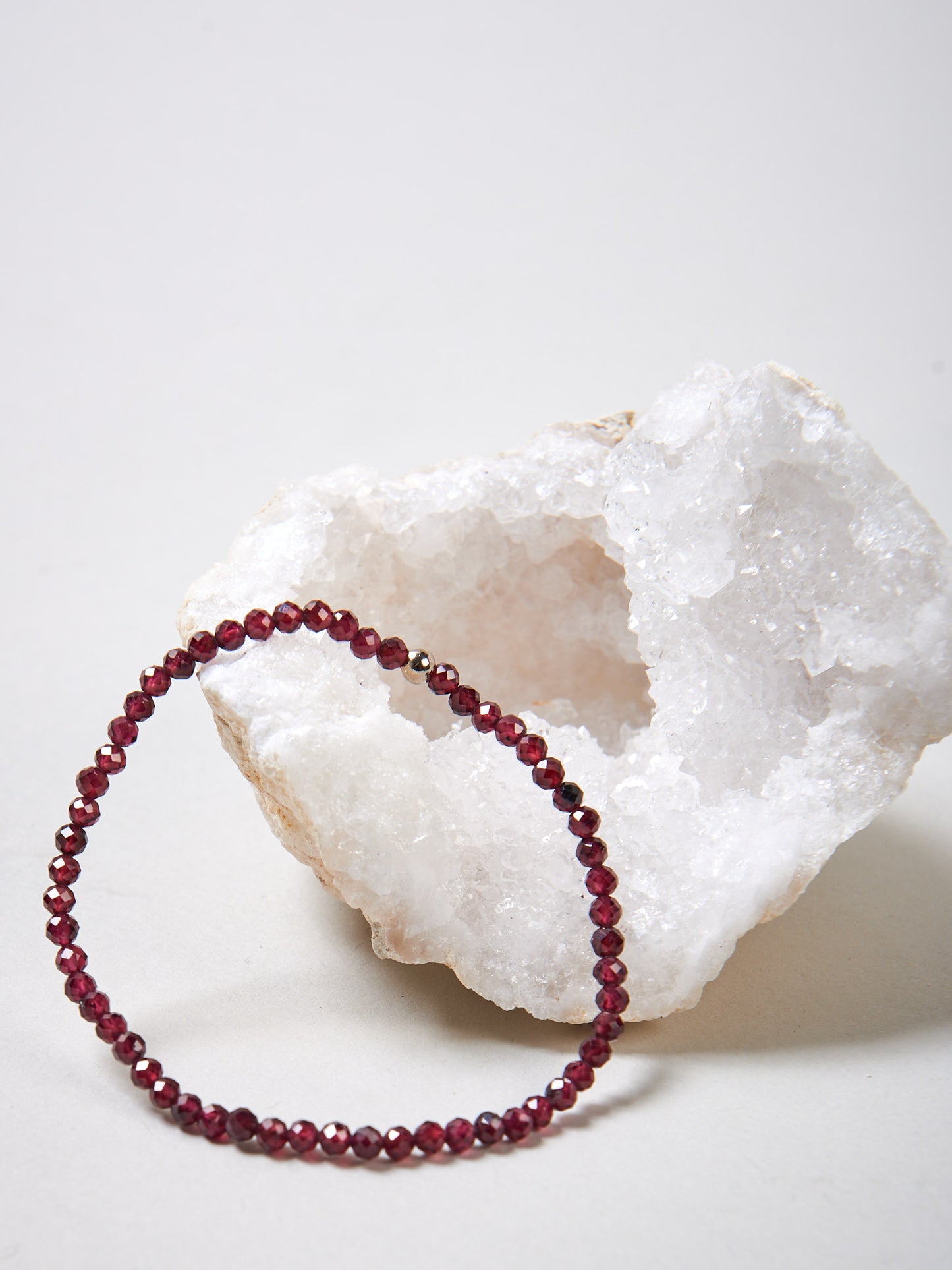 Granat Armband zart