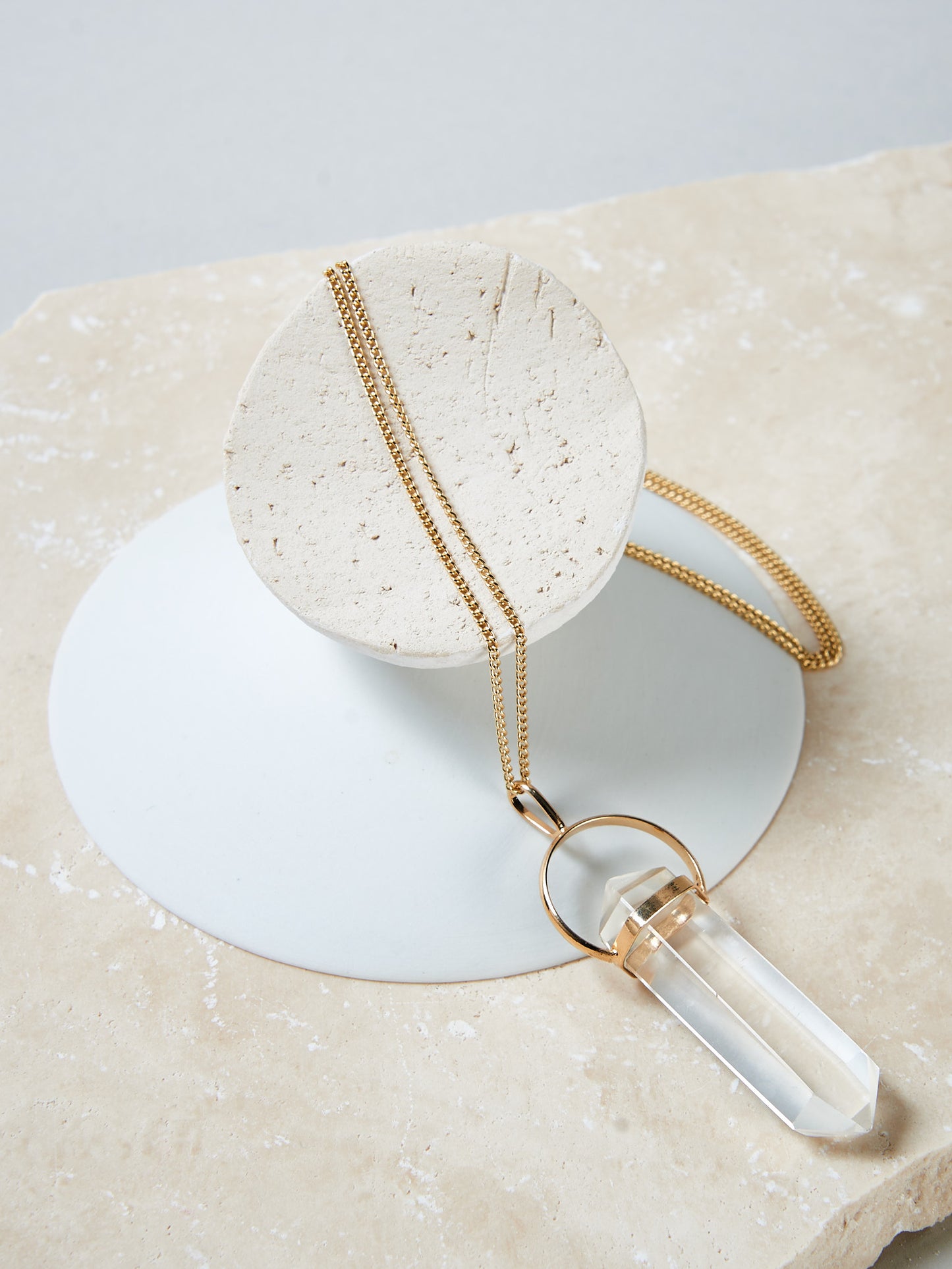 Bergkristall Pendel Kette