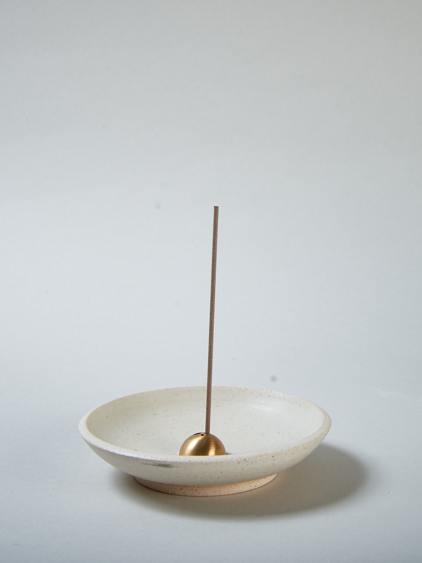 White Onyx Incense Dish & Gold Dome