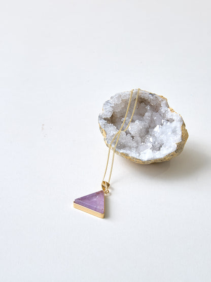 Amethyst Kette vergoldet