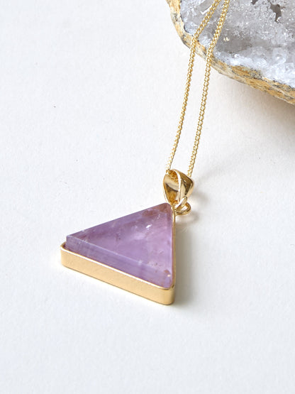 Amethyst Kette vergoldet