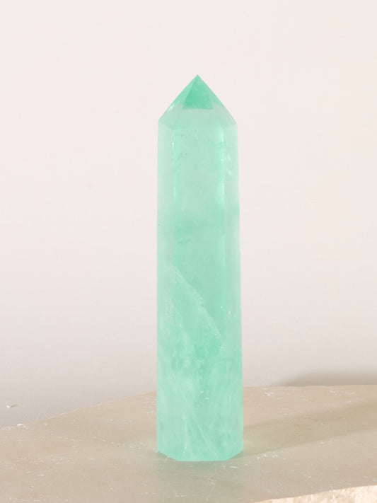 Fluorit Spitze grün