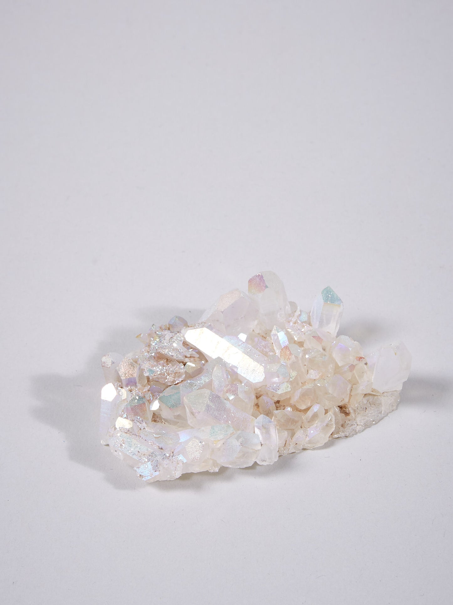 Angel Aura Stufe M Bergkristall mit Silicium bedampft