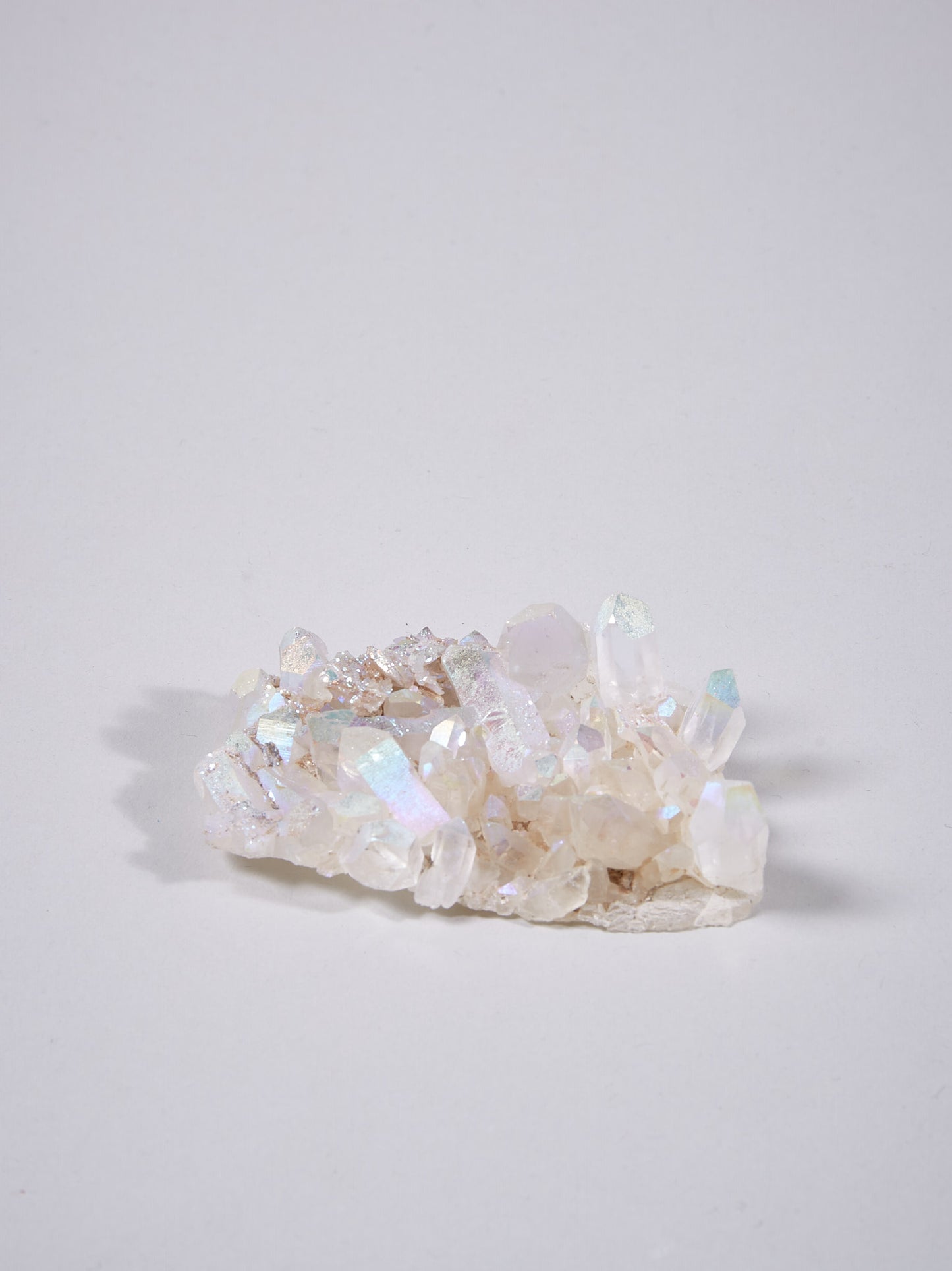 Angel Aura Stufe M Bergkristall mit Silicium bedampft