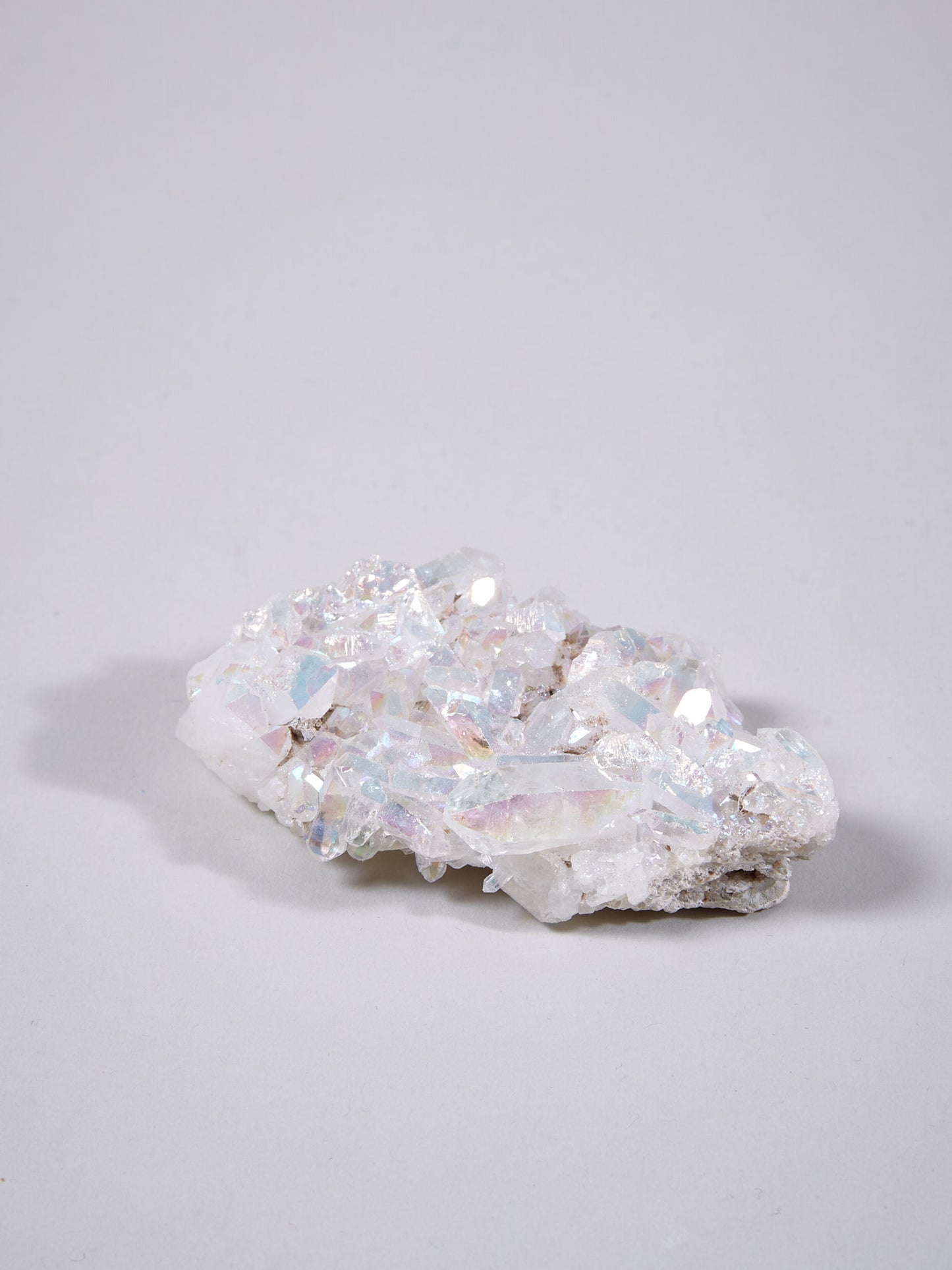Angel Aura Stufe M Bergkristall mit Silicium bedampft
