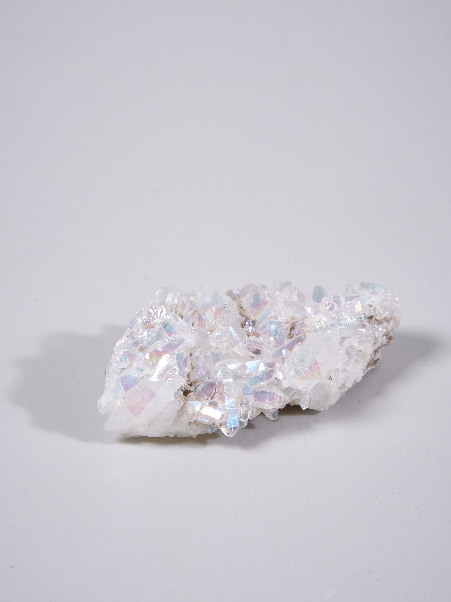 Angel Aura Stufe M Bergkristall mit Silicium bedampft