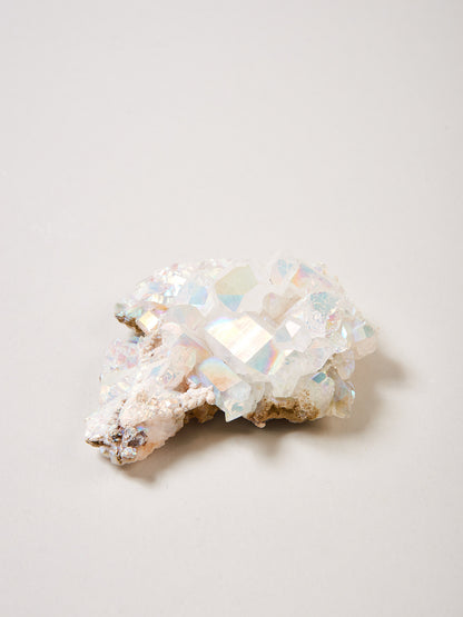 Angel Aura Stufe L Bergkristall mit Silicium bedampft