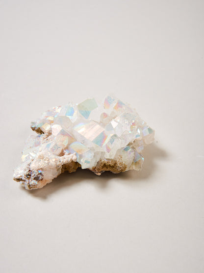 Angel Aura Stufe L Bergkristall mit Silicium bedampft