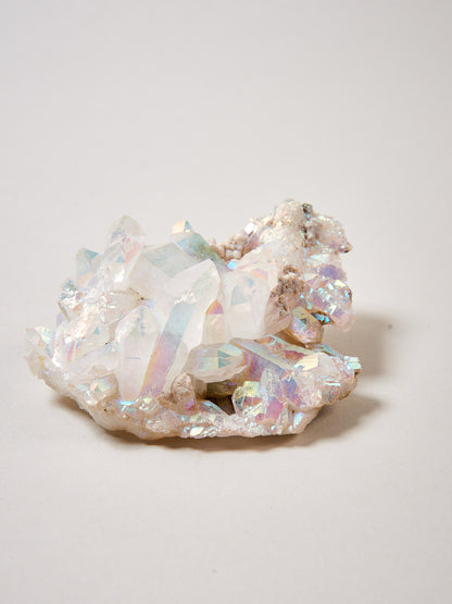 Angel Aura Stufe L Bergkristall mit Silicium bedampft