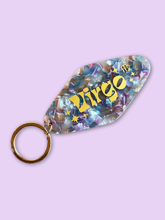Schlüsselanhänger Virgo (Jungfrau) aus Acryl