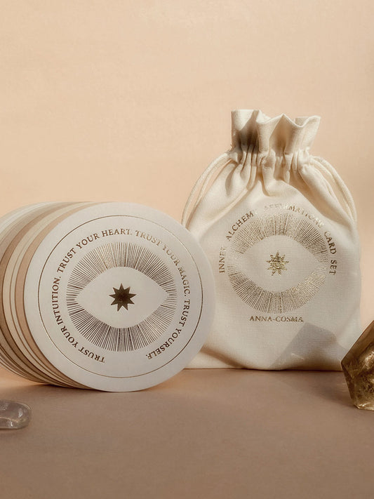 Inner Alchemy Affirmations Card Set Gold Edition  Anna Cosma 12 Karten
