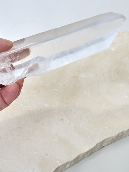 Lemurian Bergkristall Spitze Einzelstück