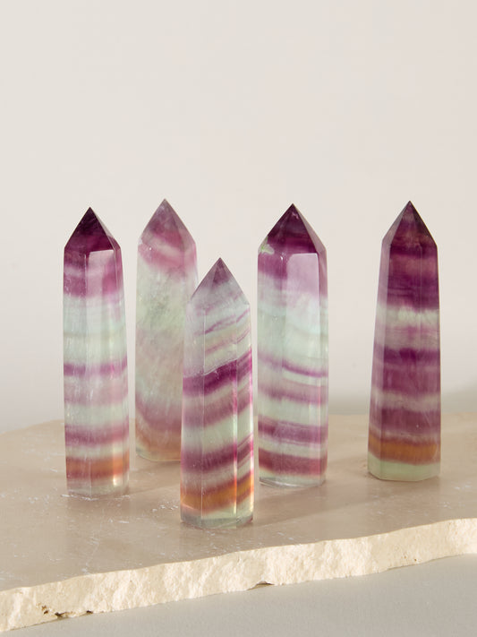 Fluorit Spitze Rainbow