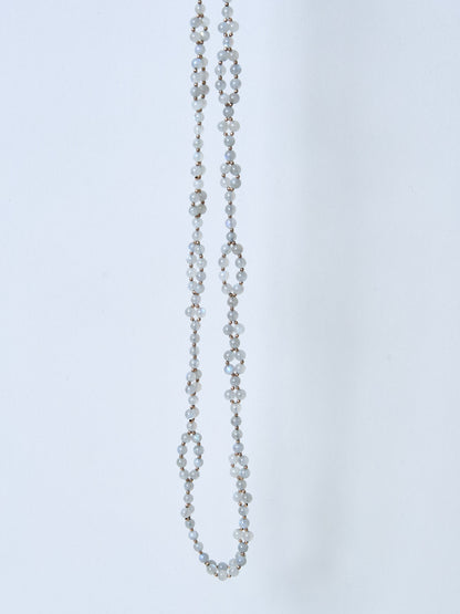 Tantric Necklace Labradorit Rosegold midi