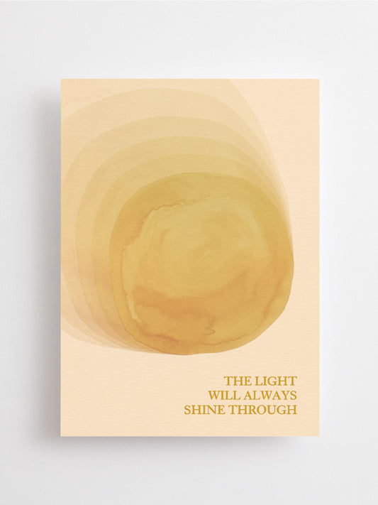 Anna Cosma Shine Through Postkarte