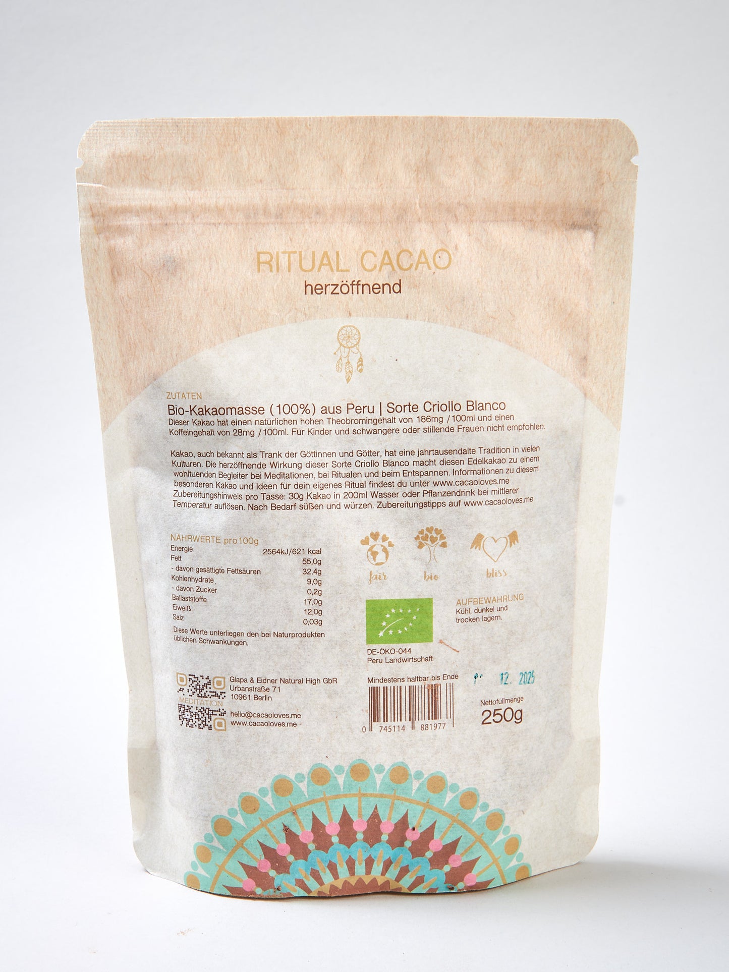Ritual Cacao Heart (Blanco)