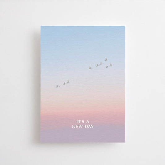 It's a new day Postkarte