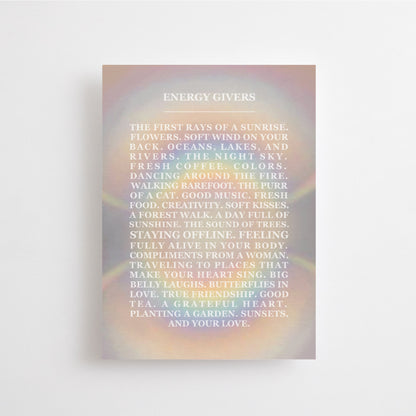 Energy givers Postkarte