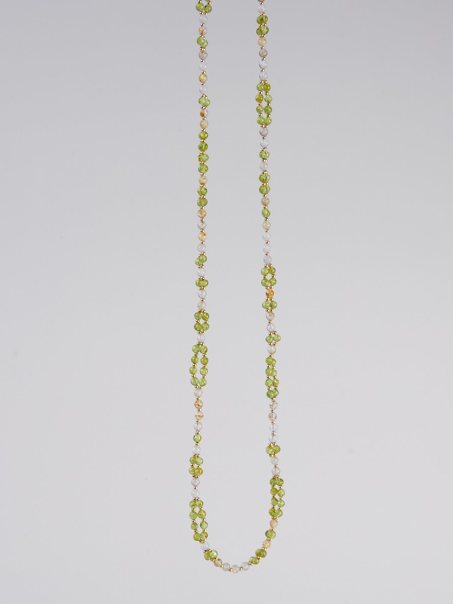 Tantric Necklace Peridot Rutilquarz