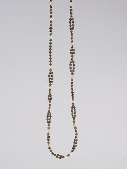 Tantric Necklace Rauchquarz Perle