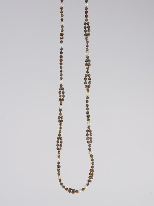 Tantric Necklace Rauchquarz Perle